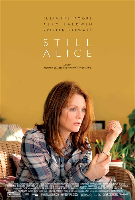 Who starred in movie still alice 2014? Julianne Moore Featured In New Poster For STILL ALICE - We ...