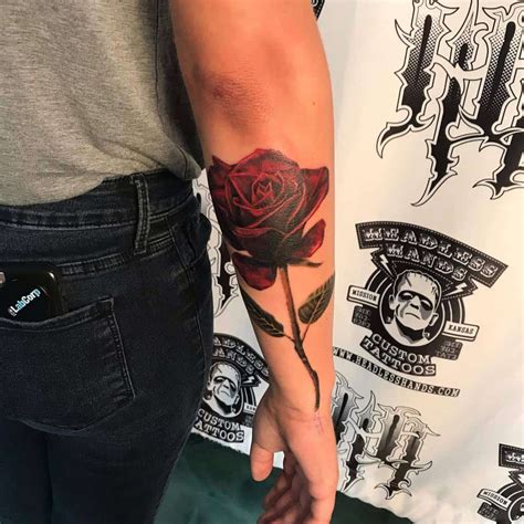 The stem of the leaf even looks real in the way that its portrayed. Top 65 Best Rose with Stem Tattoo Ideas - [2020 ...