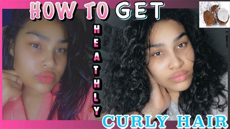 Divide your hair into different sections by using the point of your fingers. HOW TO GET HEALTHY CURLY HAIR || With Coconut oil - YouTube