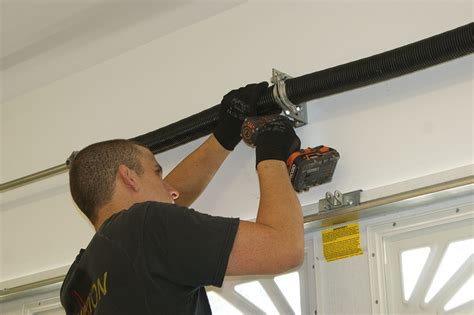 If so you may have hurt your back. Garage door broken spring repair , torsion spring repair