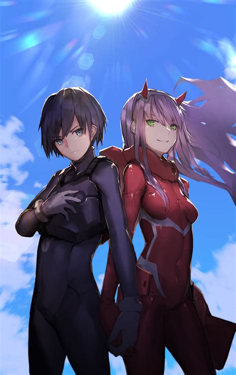 This time ziro is located in the sky, the animation is also or add them to the licensed version wallpaper engine, downloading the original copy from the library steam workshop. Hiro || Zero Two | Animasi, Gambar karakter, Gambar naga