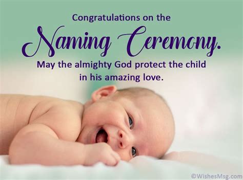How powerful will that be? 35 Naming Ceremony Wishes and Messages - WishesMsg in 2020 ...