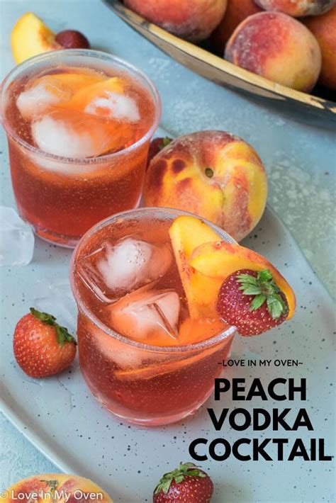Because it has such a clean, neutral flavor, vodka is the perfect base for all sorts of pitcher cocktails. Peach Vodka Cocktail | Recipe | Peach vodka, Vodka ...