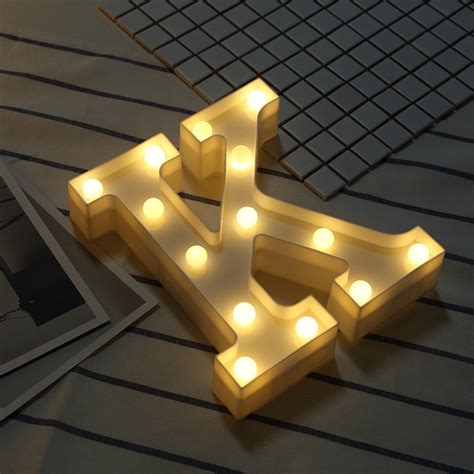 Alphabet of light ist ein modulares system von lichtkomponenten, welches das schreiben von zeichen und das erstellen gerader und gebogener linien ermöglicht. Alphabet English Letter K Shape Decorative Light, Dry ...