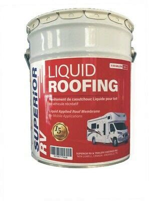 This dicor roof coating system is for epdm rubber roofs. RV Liquid EPDM Rubber Roof Coating 5 Gallons 15 Year Guarantee | eBay