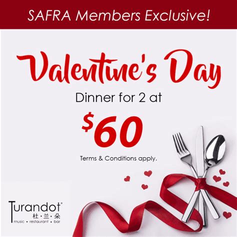 14 Feb 2020: Turandot Valentine's Day Dinner for 2 ...