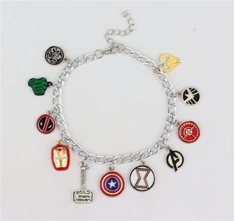 New update, come sneak a peek at phoebe…. Super Hero Charm Braclet | Marvel clothes, Jewelry, Avengers