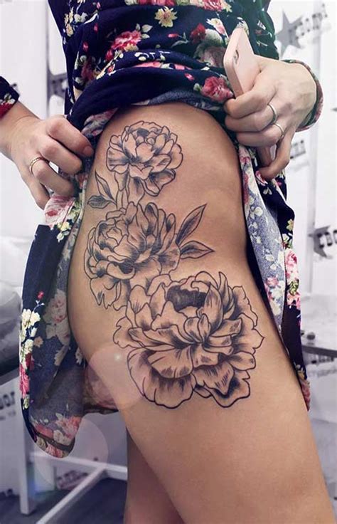 From simple black and grey lines to intricate filled designs there is a huge variety in this. 65 Badass Thigh Tattoo Ideas for Women | Page 2 of 6 ...