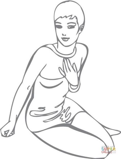 Click share this story on facebook. Pin-up Girl with Short Haircut coloring page | Free ...