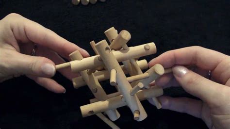 How do you solve it? Solution & Tutorial - Wooden Brain Teaser Bamboo Puzzle ...