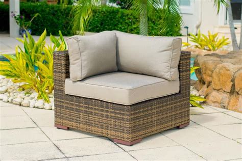 These chairs are big and heavy: Sorrento Outdoor Patio Corner Chair in Brown | Corner ...
