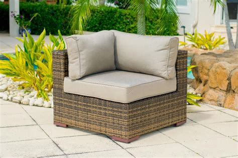 Park lane patio corner chair mor furniture. Sorrento Outdoor Patio Corner Chair in Brown | Corner ...