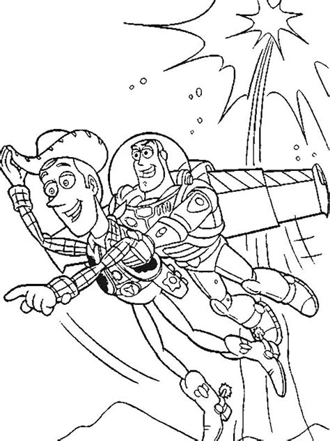 Toy story coloring pages buzz lightyear bite from watermelon slice coloring pages coloring pages 233781 woody coloring pages 19 woody buzz lightyear and sheriff woody coloring page. Buzz Helps Woddy By Flying In Toy Story Coloring Page ...