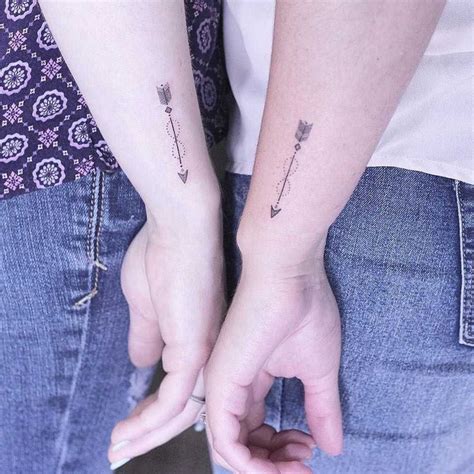 They were married in 2001 and are married to date. Matching arrow tattoo | Matching sister tattoos, Arrow ...