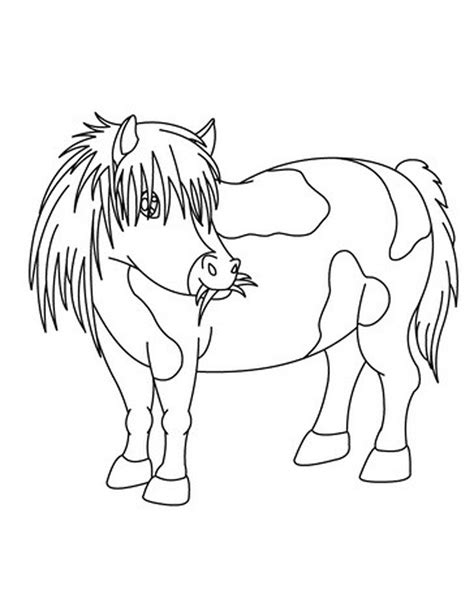 Seru sekali mewarnai kuda poni. Gambar Mewarnai Kuda Poni Untuk Anak PAUD dan TK
