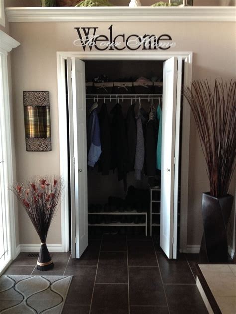 The pros' secrets to optimal closet design & functionality: Front hall closet | Entryway organization, Music studio ...