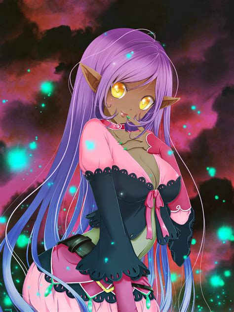 So by dark, what i mean is: Dark elf by sasuki-chan on DeviantArt