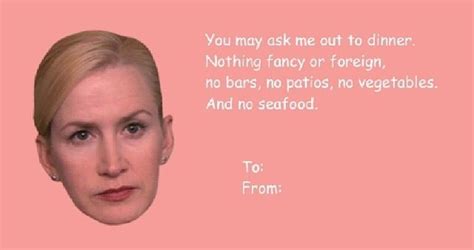 Info favorite share fullscreen detach comments (0). The Office - Angela Valentines card | The office valentines