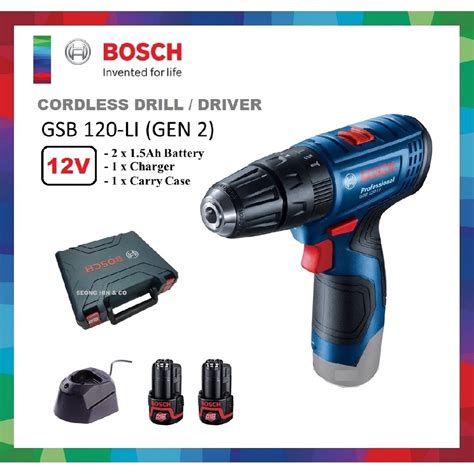 Bugün 922,83 tl ücretsiz kargosatıcıya git. Bosch GSB 120-LI GEN2 Cordless Impact Drill (2019 Model ...