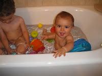 Only give sponge baths to your baby for the first week. Sweet Baby Christian: First Big Boy Bath