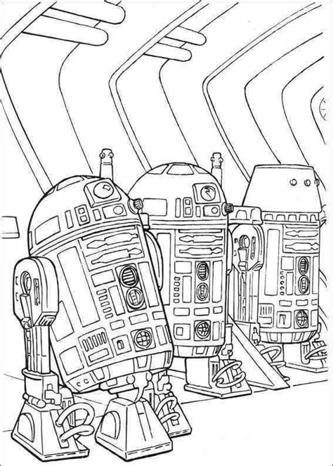 R2 d2 and c 3po coloring page more star wars and droid coloring. astromech droid r2 d2 coloring picture | Star wars ...