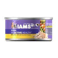Some cats, such as those who are naturally very petite or prone to weight gain, benefit from making the switch earlier. Iams Kitten Food Pate with Gourmet Chicken 3 Oz 24 Pack ...