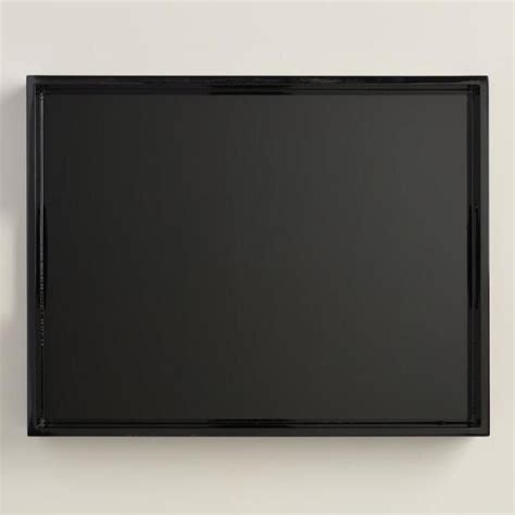 Vietri wildlife quail rectangular platter. Black Rectangular Lacquer Serving Tray | Rectangular ...