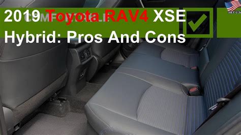 New for 2019 model year. 2019 Toyota RAV4 XSE Hybrid: Pros and cons - YouTube