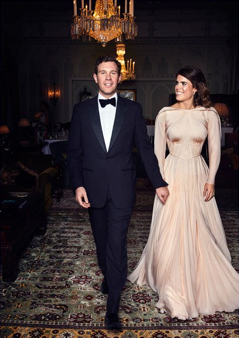 Princess eugenie and jack brooksbank in the white drawing room, windsor castle with (left to right) back row: Princess Eugenie & Jack Brooksbank's Official Wedding ...