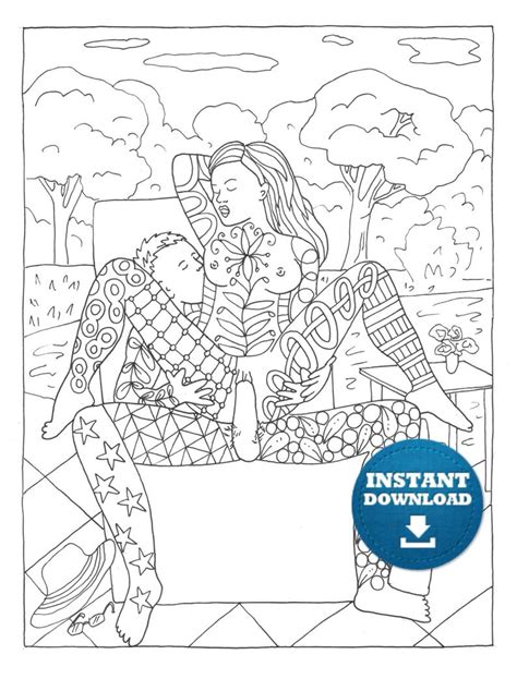 Adults are coloring and having fun doing it. Instant Download Sex Positions Coloring Page Naughty Adult ...