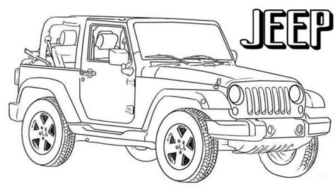 Maybe you would like to learn more about one of these? Jeep Coloring Pages Printable in 2020 | Jeep drawing, Jeep ...