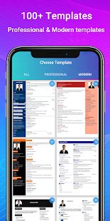 500+ professional resume templates & 42 perfect resume formats.2. Resume Builder App Free CV maker CV templates 2020 - Apps ...