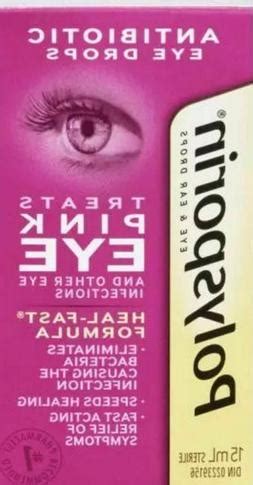 5 out of 5 stars. Polysporin Antibiotic Eye Drops 15ml Treats Pink Eye