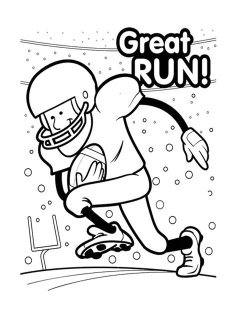 Arizona cardinals logo football sport. Super Bowl Great Run Coloring Page For Kids | Football ...