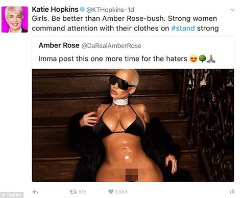 Jun 10, 2021 · eleven years later, she did. Jackie O and Katie Hopkins have a debate over Amber Rose ...
