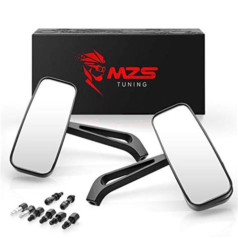 The end user can install mirror until it bottoms out, but without a nut on the stem, there would be no adjustment for the angle of the mirror. MZS Motorcycle Rear View Mirrors - 360 Degree Adjustment ...