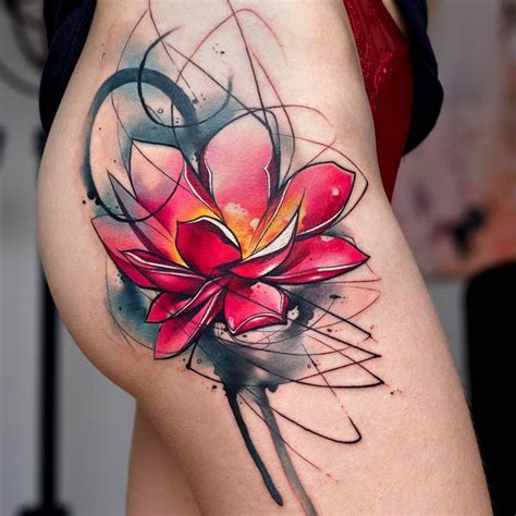 Dark lotus is a tattooing, piercing, permanent cosmetics and salon in liberty missouri. Watercolor tattoo - Abstract lotus flower... - TattooViral ...