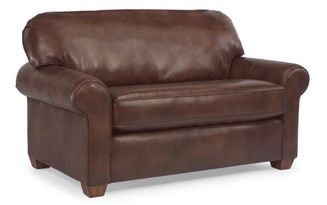 Alyssia 93.7 wide sleeper sofa & chaise. Leather Twin Sleeper by Flexsteel Furniture | Furniture ...