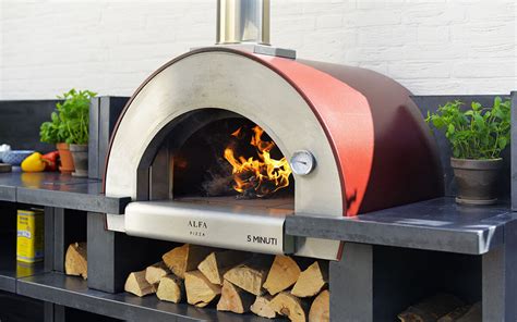 Forni per pizzeria a legna. Alfa Forni - Forno a legna da esterno in acciaio inox 5 MINUTI