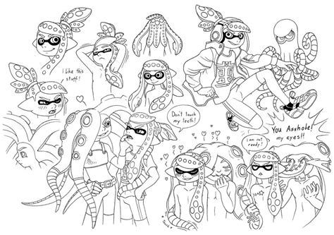 Inkling boys by comboni on deviantart. Splatoon 2 Coloring Pages at GetColorings.com | Free ...