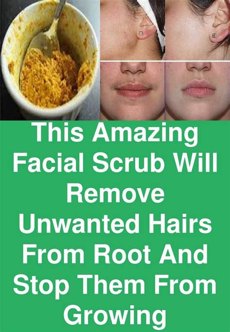 There's a sparse, but rapidly growing, body of scientific evidence indicating that you may be able to turn to vitamins to prevent facial hair growth. This amazing Facial scrub will remove unwanted hairs from ...