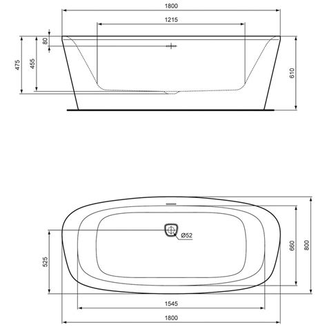 Eckbadewanne aus ferienhaus, daher wenig gebraucht. Ideal Standard Dea freistehende Körperform-Badewanne 180 x ...