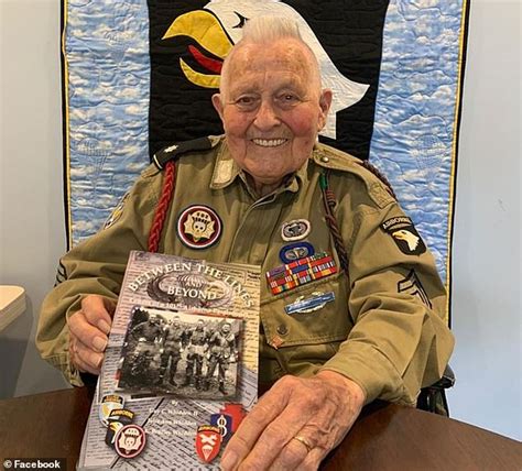 The markings of the 101st airborne division 506th parachute infantry regiment are clearly visible on the bumper. WWII veteran, 96, shaves his hair into a mohawk to bring ...