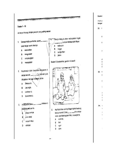 Lihat pasangan nama haiwan dan tempat perlindungannya di bawah. CONTOH SOALAN BM UPSR PEMAHAMAN