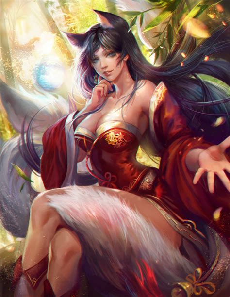 It is not intended for promotion any illegal things. ArtStation - Ahri - League of Legends , Fan Yang