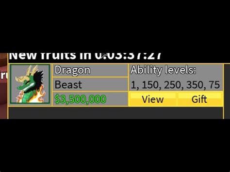 Therefore, you want to have one of the best fruits in the game if you want to compete with the top players. Blox Fruits | Dragon On Stock - YouTube