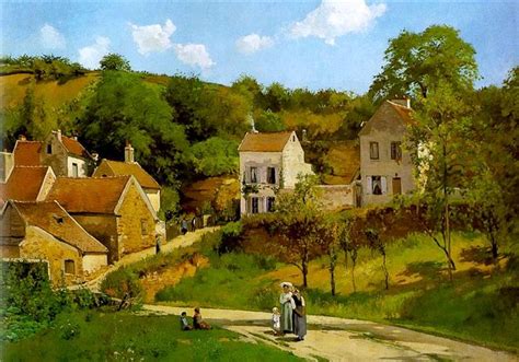 From guggenheim museum, camille pissarro, the hermitage at pontoise (les côteaux de l'hermitage, pontoise) (1867), oil on canvas, 151.4 × 200.6 cm L'Hermitage at Pontoise, c.1867 - Camille Pissarro ...