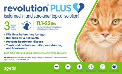 Buy revolution for your cats from canada pharmacy for efficient protection and to enjoy revolution for cats best price. REVOLUTION Plus Topical Solution for Cats, 11.1-22 lbs ...