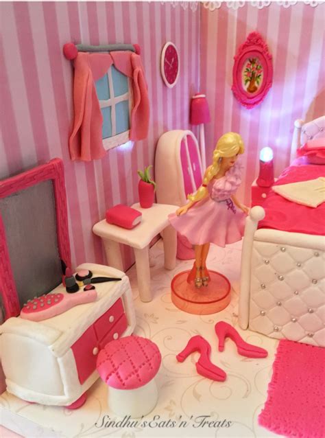 This is a ooak handmade 1/6 scale glam barbie inspired doll bedroom diorama. Pin by Sindhus Eats n treats on Barbie bedroom cake ...