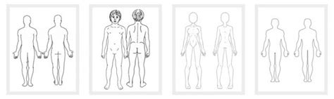 Human body in anatomical position. Body Outline Front and Back - 11+ Printable Worksheet ...